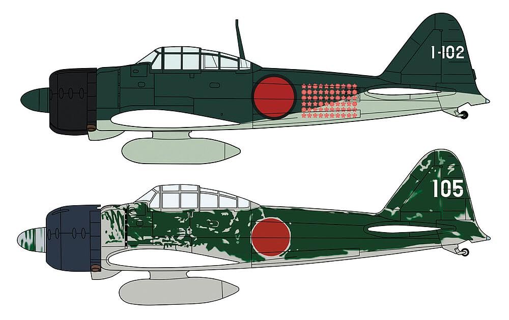 Amazon.com: Hasegawa 1/72 Mitsubishi A6M2b/A6M3 Zero Fighter Type